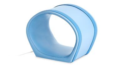 Circular magnetic therapy applicator A3S with a flat bottom facilitates application of 3D pulsed magnetic therapy for the targeted part of the body.